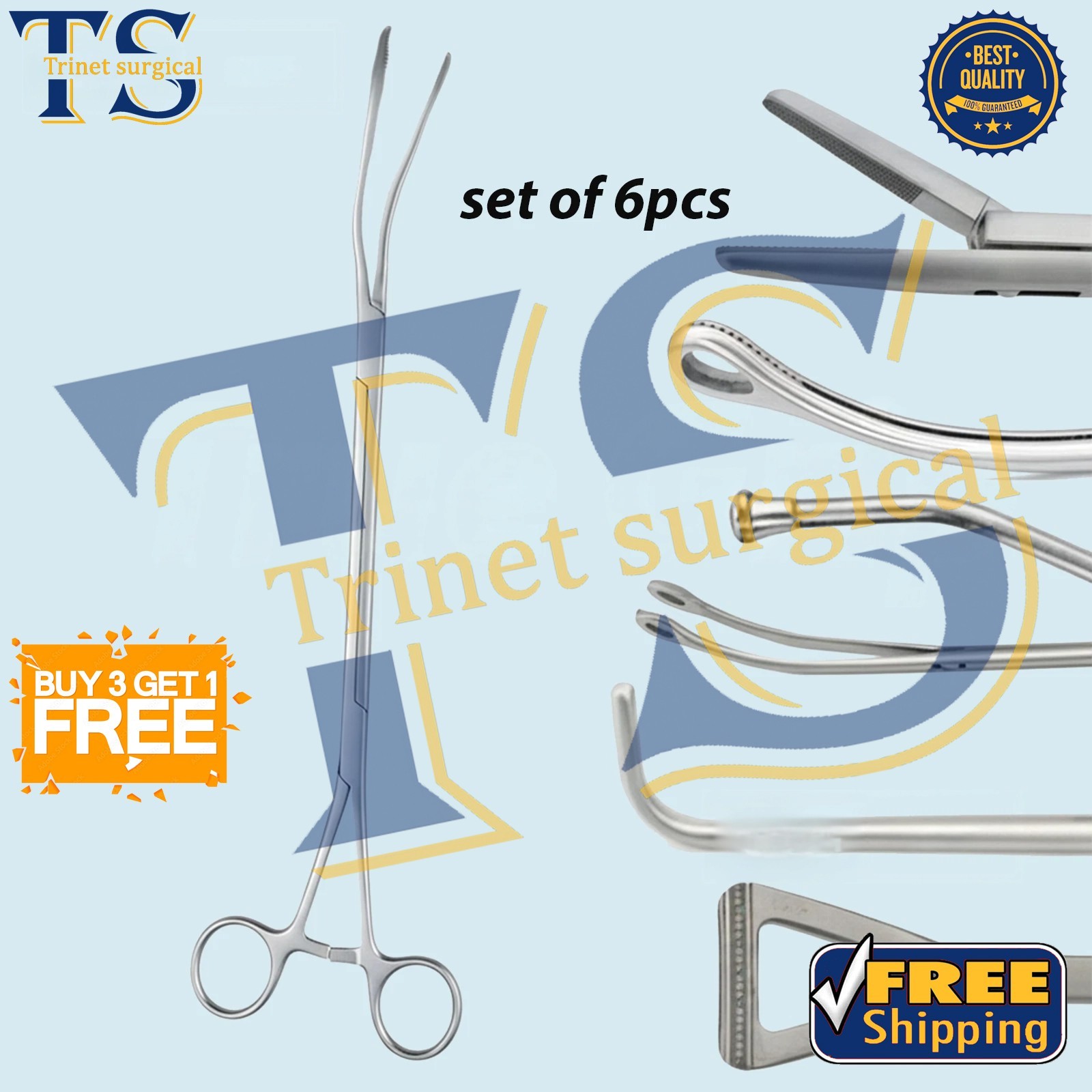 set of 6pcspcs Thorax VATS Surgical Instruments