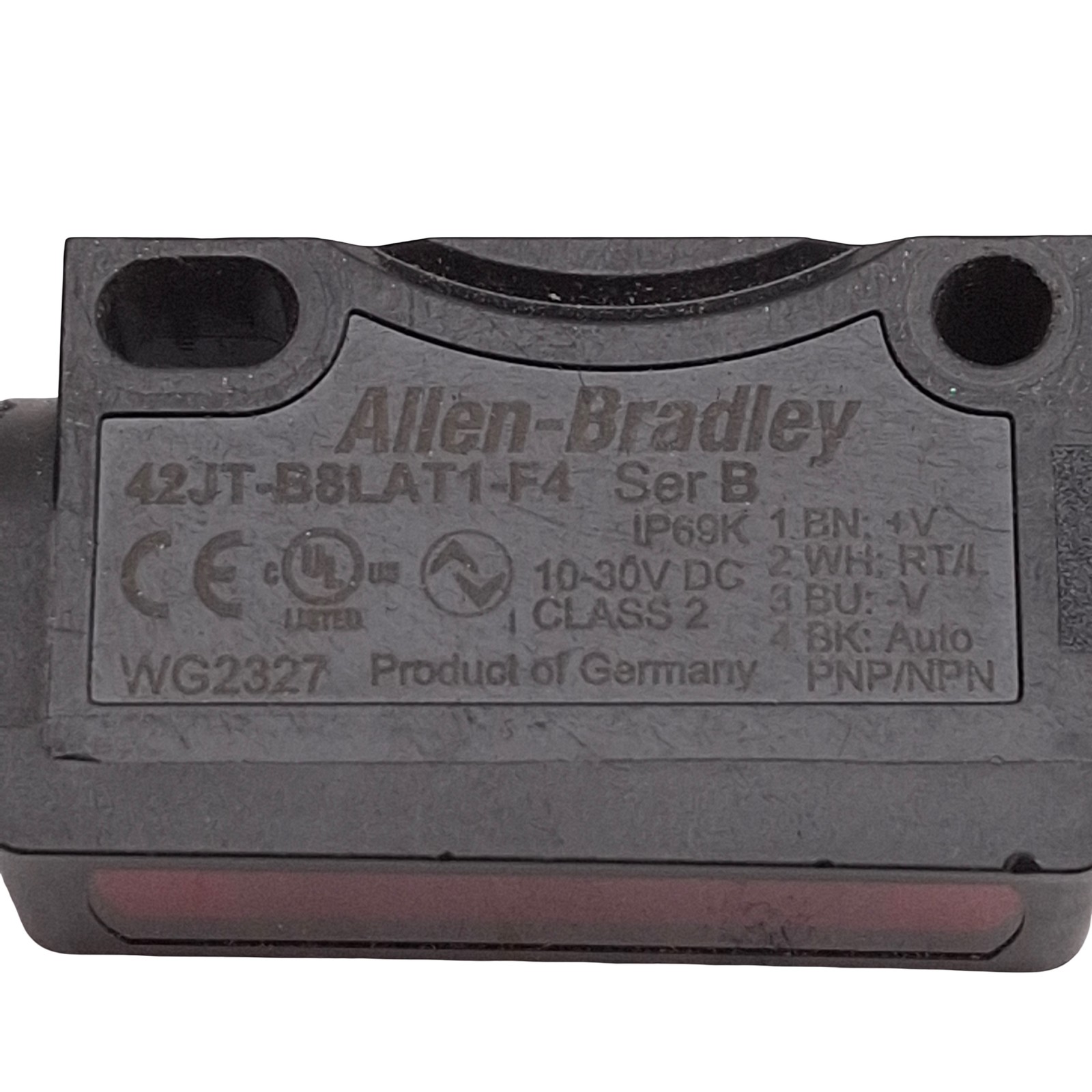 Allen Bradley 42JT-B8LAT1-F4 Photoelectric Sensor 120mm Range 10-30VDC M12 4-Pin