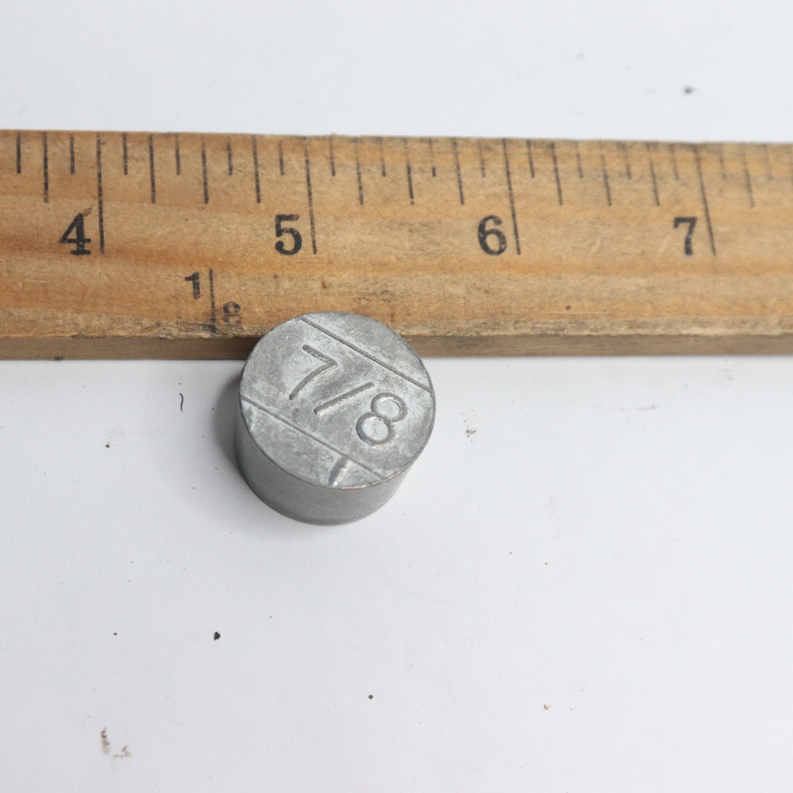 Vent Hole Plug Aluminum Hot Dipped Galvanized 7/8″ Diameter At Mid-Point