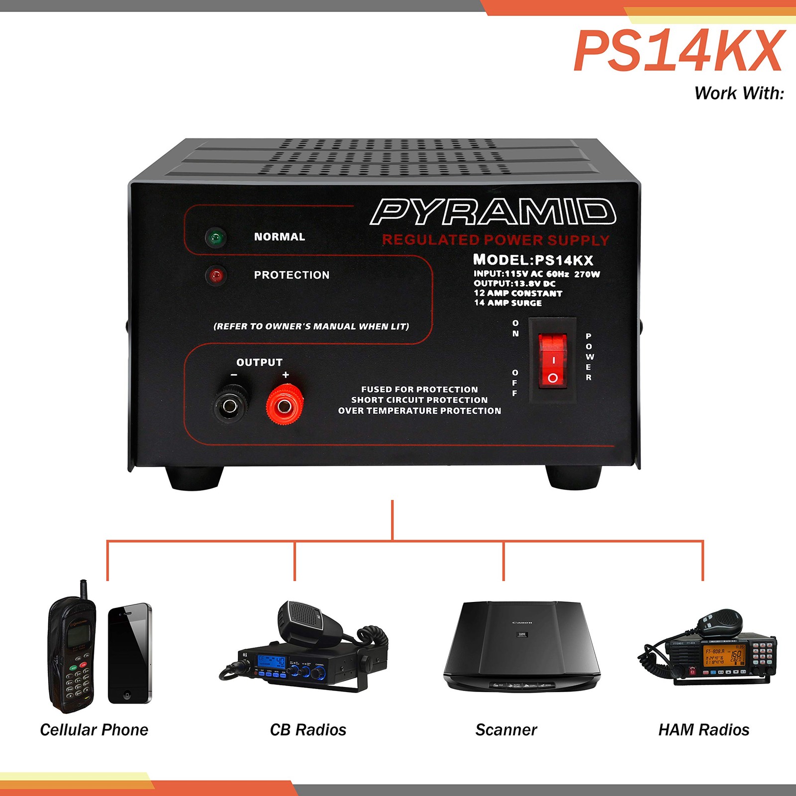 Universal Compact Bench Power Supply- 12 Amp Linear Regulated Home Lab Bench-…