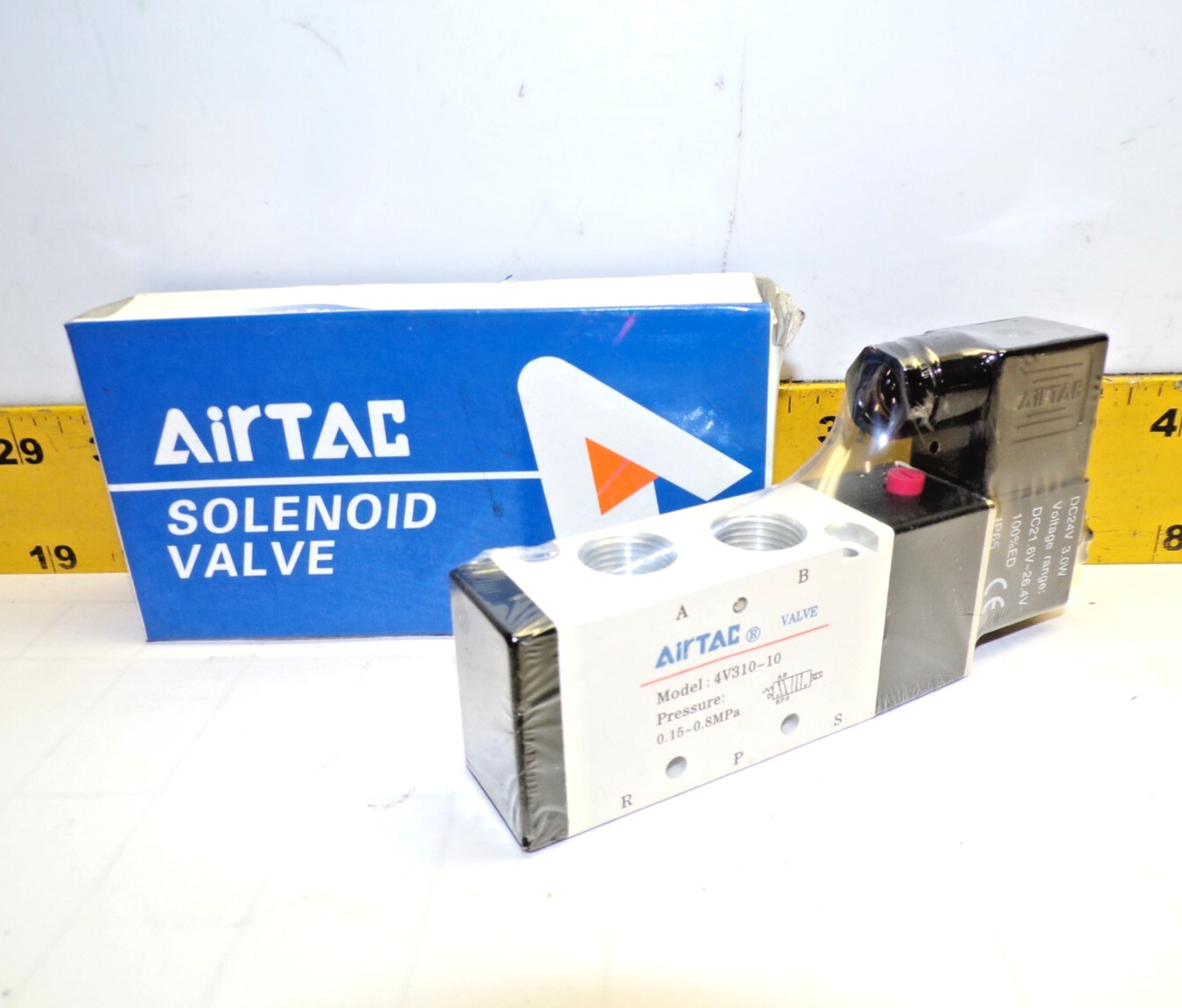 New Airtac Solenoid Valve Pressure 0.15~0.8MPa 24 VDC Coil 4V31010B