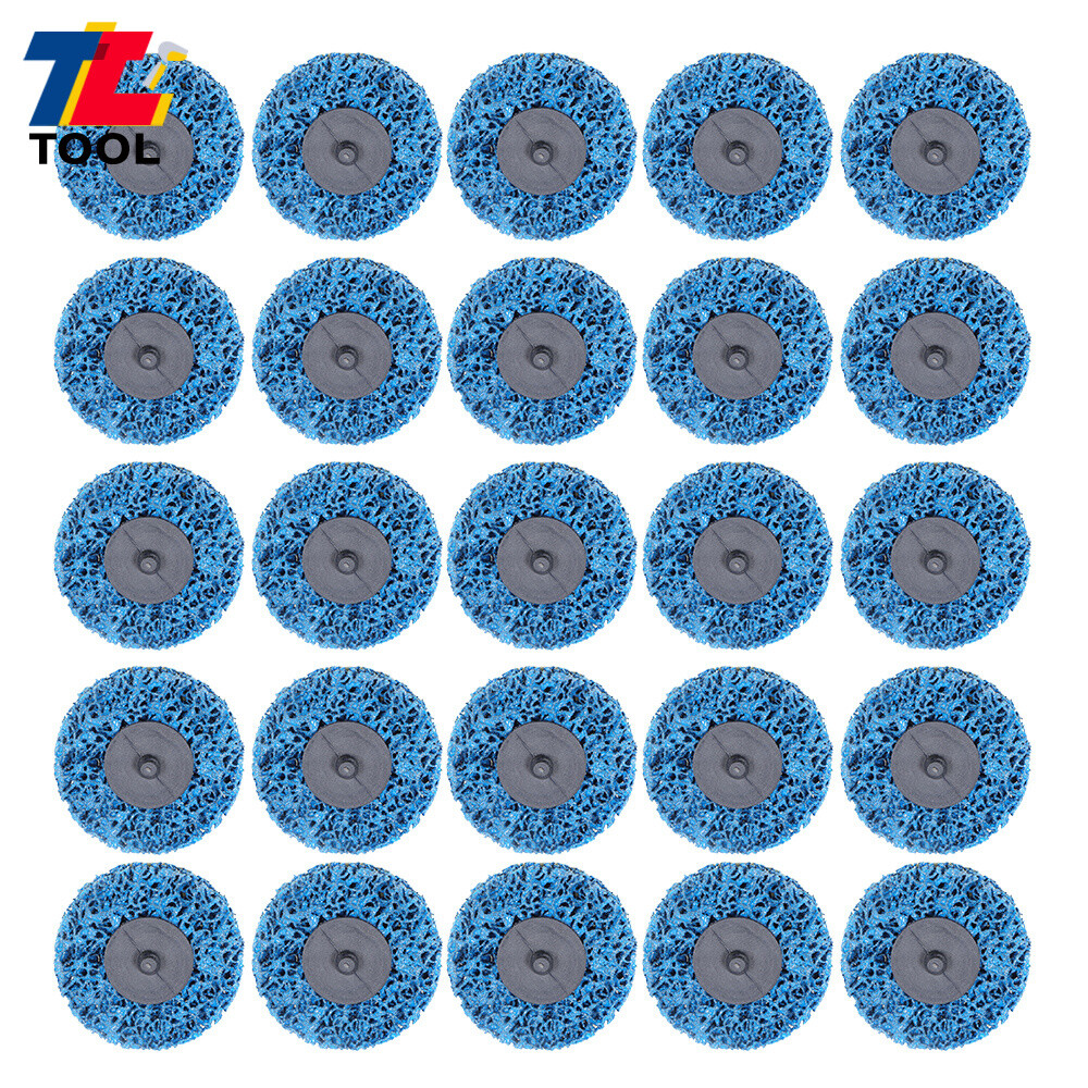 25 Pack 3 Inch Quick Change Easy Strip & Clean Discs Fit For Paint Rust