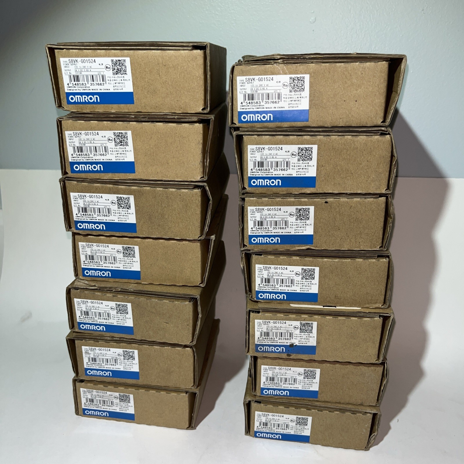 Omron S8VK-G01524 Switch Mode Power Supply 100-240V AC , 24VDC 0.65A