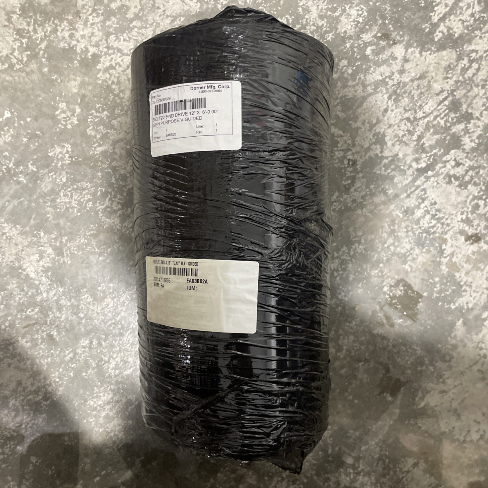 Dorner Belt22” Enddrive 12” X 6’-0.00”