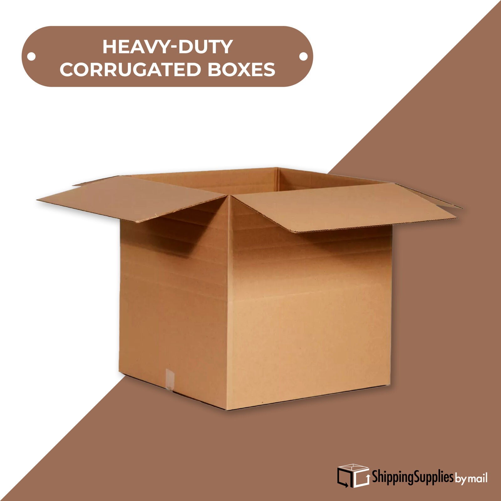 12 1/2 x 12 1/2 x 6″ Multi-Depth Corrugated Boxes, Brown 25/Bundle ECT-32