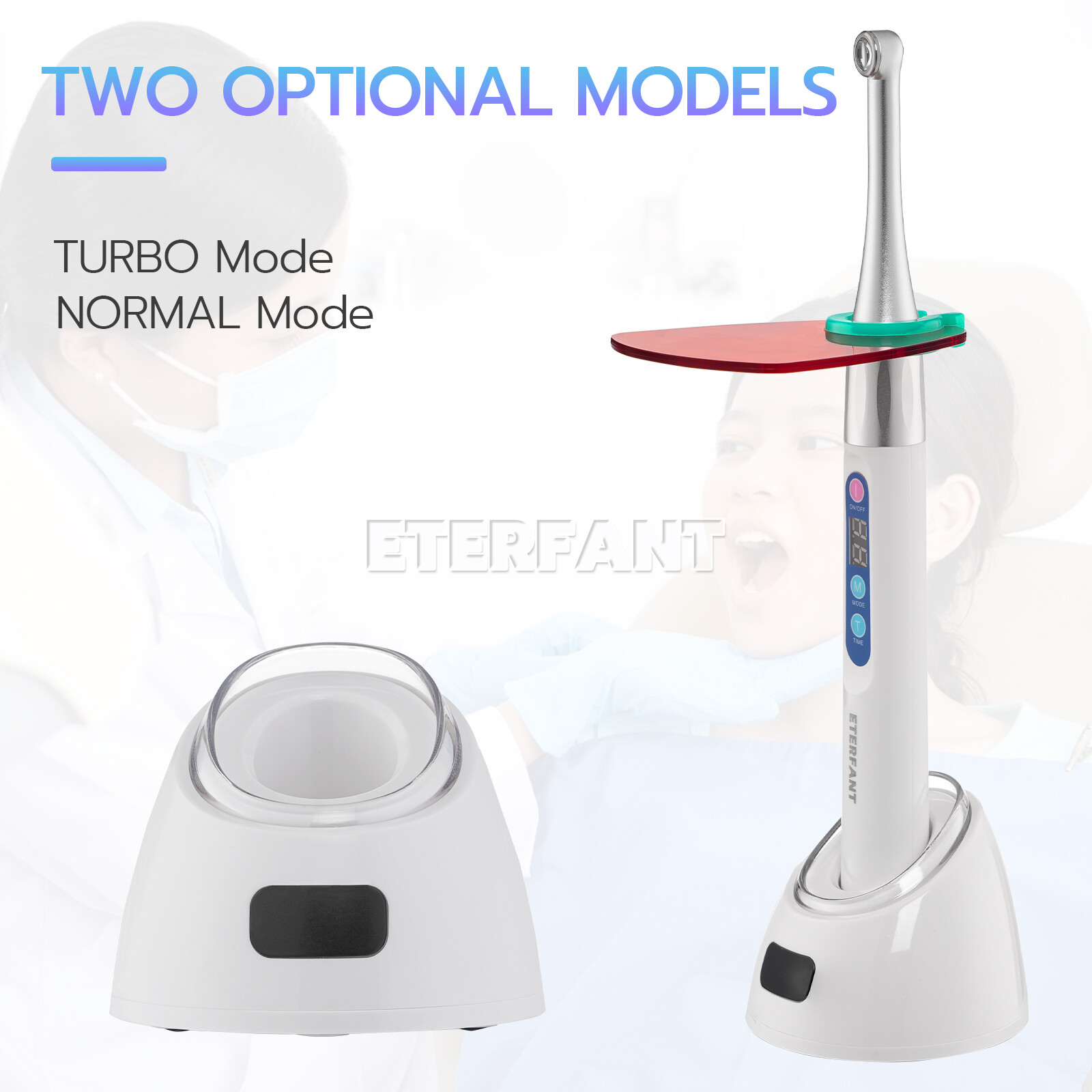 ETERFANT Woodpecker Style Dental 1Sec Cure Light Curing Lamp iLed /X2Lite/O-LED