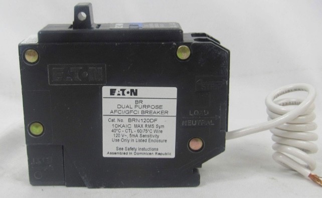 10PCS CUTLER HAMMER BRN120DF 20A AFCI/GFCI BREAKER (with pigtail wire) NEW