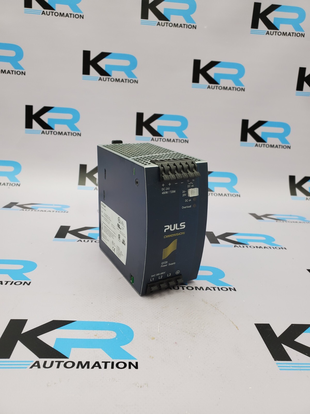 TESTED PULS QT20.241 Dimension DIN Rail Power Supply 480VAC 3Ph .9-.65A 480W