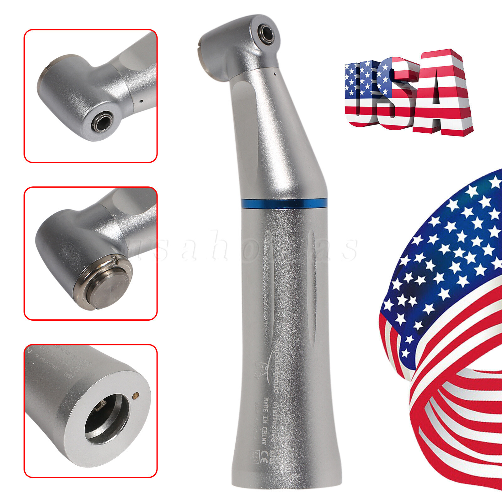 Inner Water Contra Angle /4H Air Motor Low Speed Straight Handpiece WY4 Dental