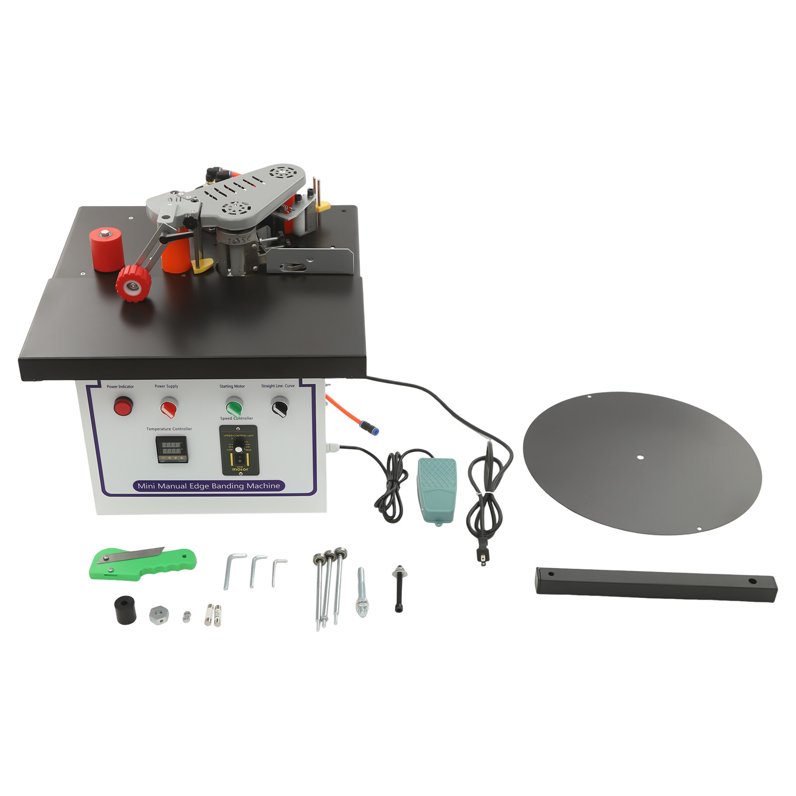 1200W Portable Edge Bander Machine Double Side Gluing Wood Banding Machine 110V