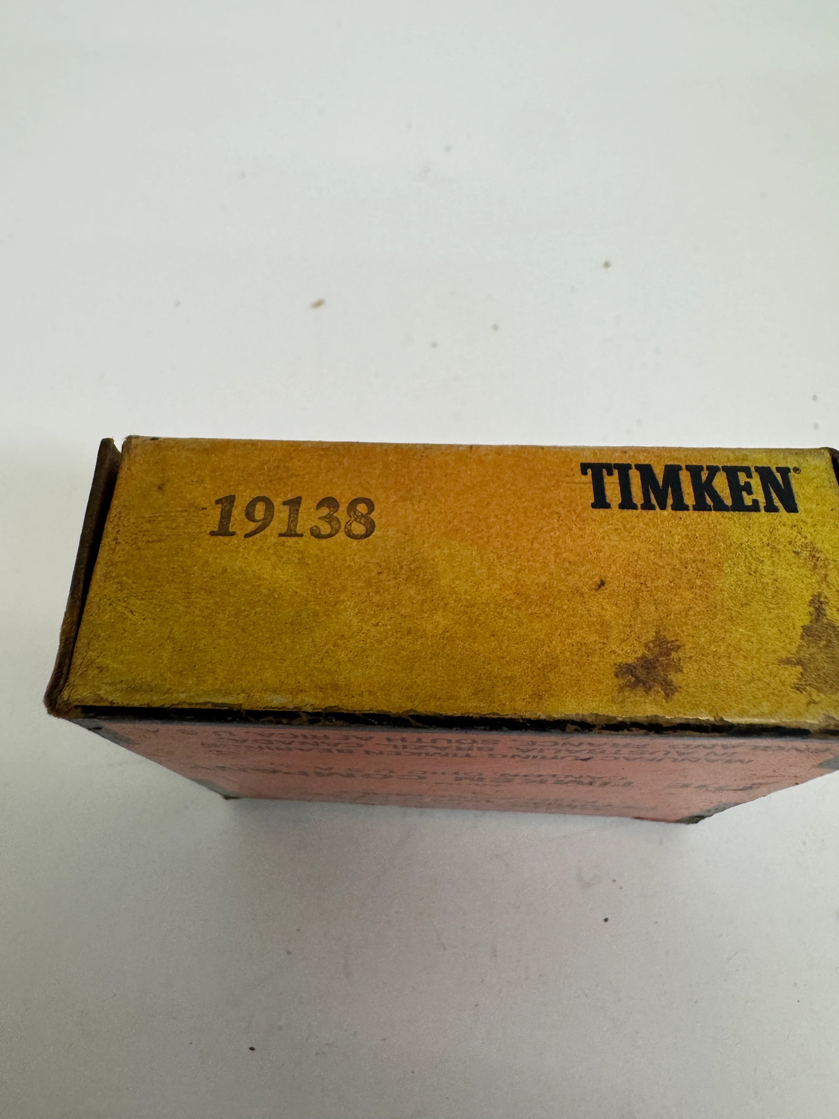 Timken Tapered Roller Bearing Cone 19138 1.3770 In. ID x 0.6500 In. Width
