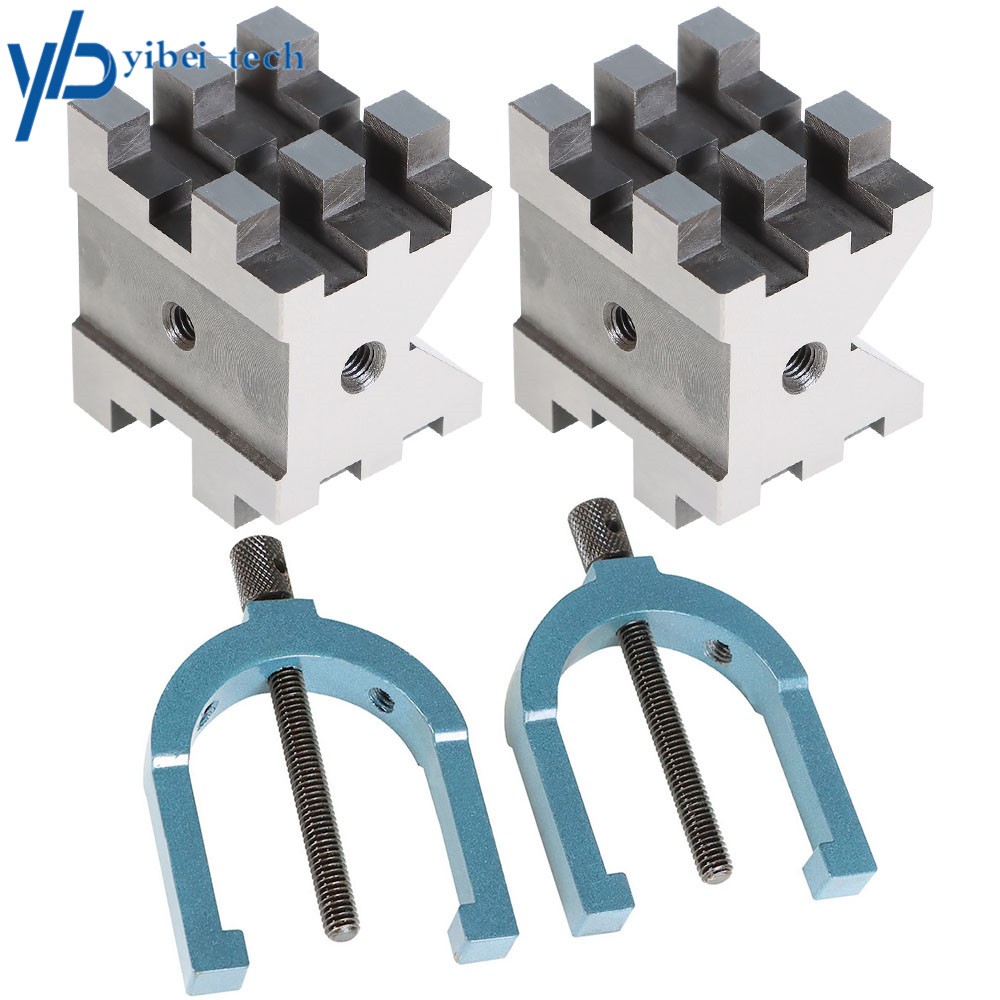 2-3/8″ × 2-3/4″ × 2″ Precision Multi-Use V-Block and Clamp Set Hardened Steel