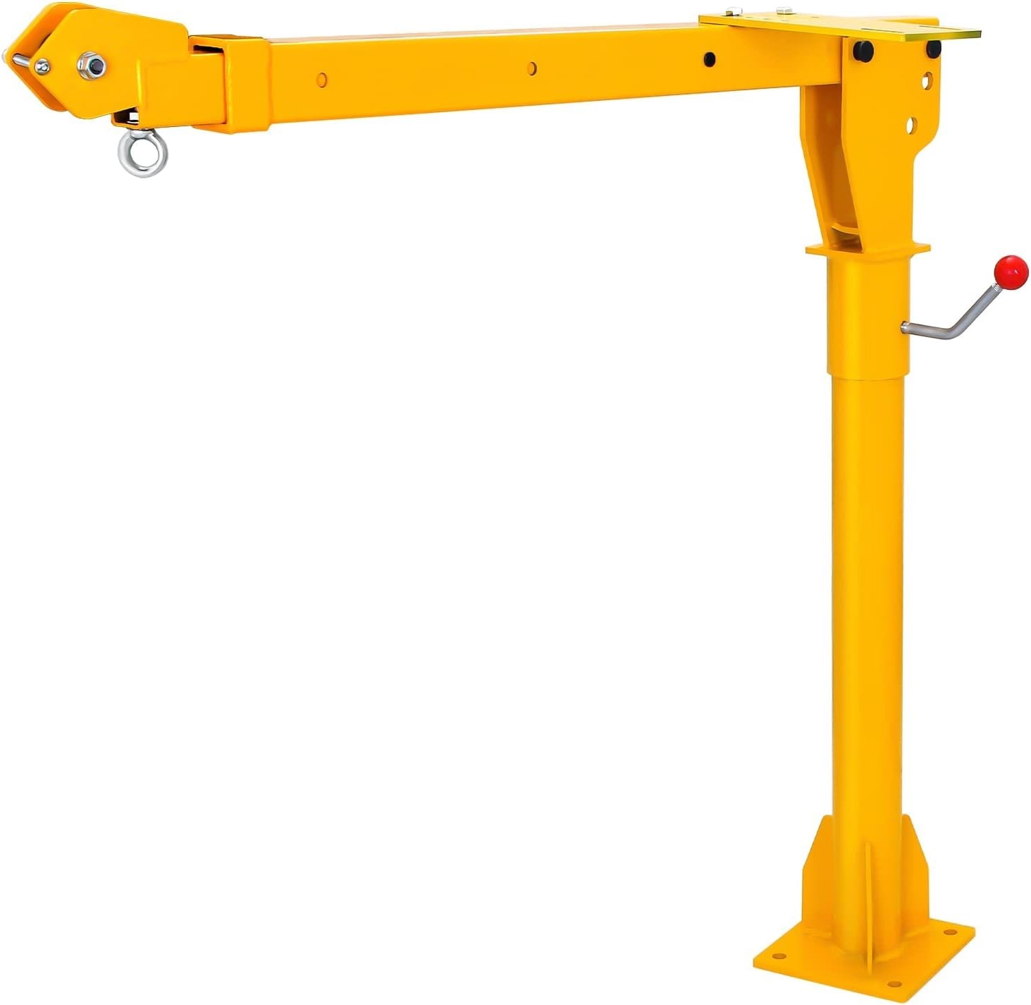 Davit Crane 1100 Lbs Pickup Truck Crane 360° Swivel Design Hydraulic Cable Winch
