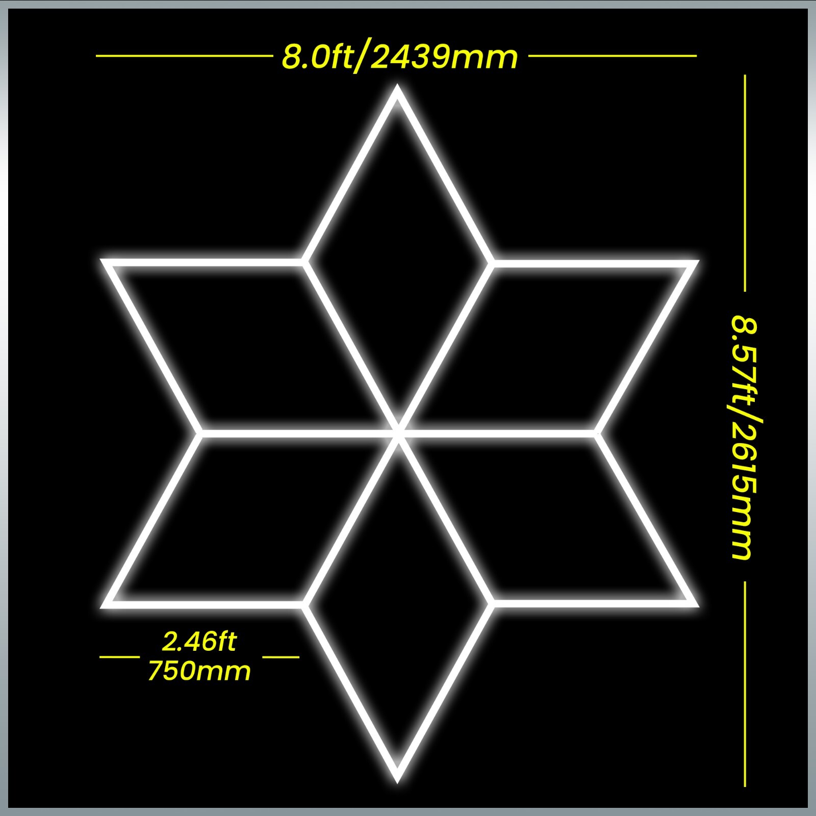 LED Snowflake Light System – Perfect for shops, offices, and studio