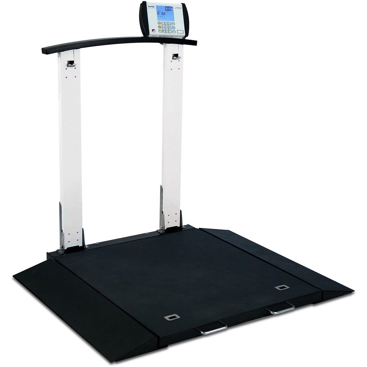 Detecto 6560 Portable Wheelchair Scale with Column 1000lb x 0.2lb BMI AC Adapter