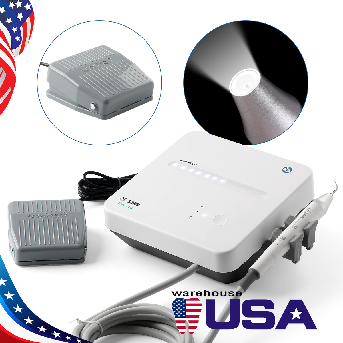 Escalar dental ultrasónico Cavitron con cabezal LED / Chorro de aire higiénico