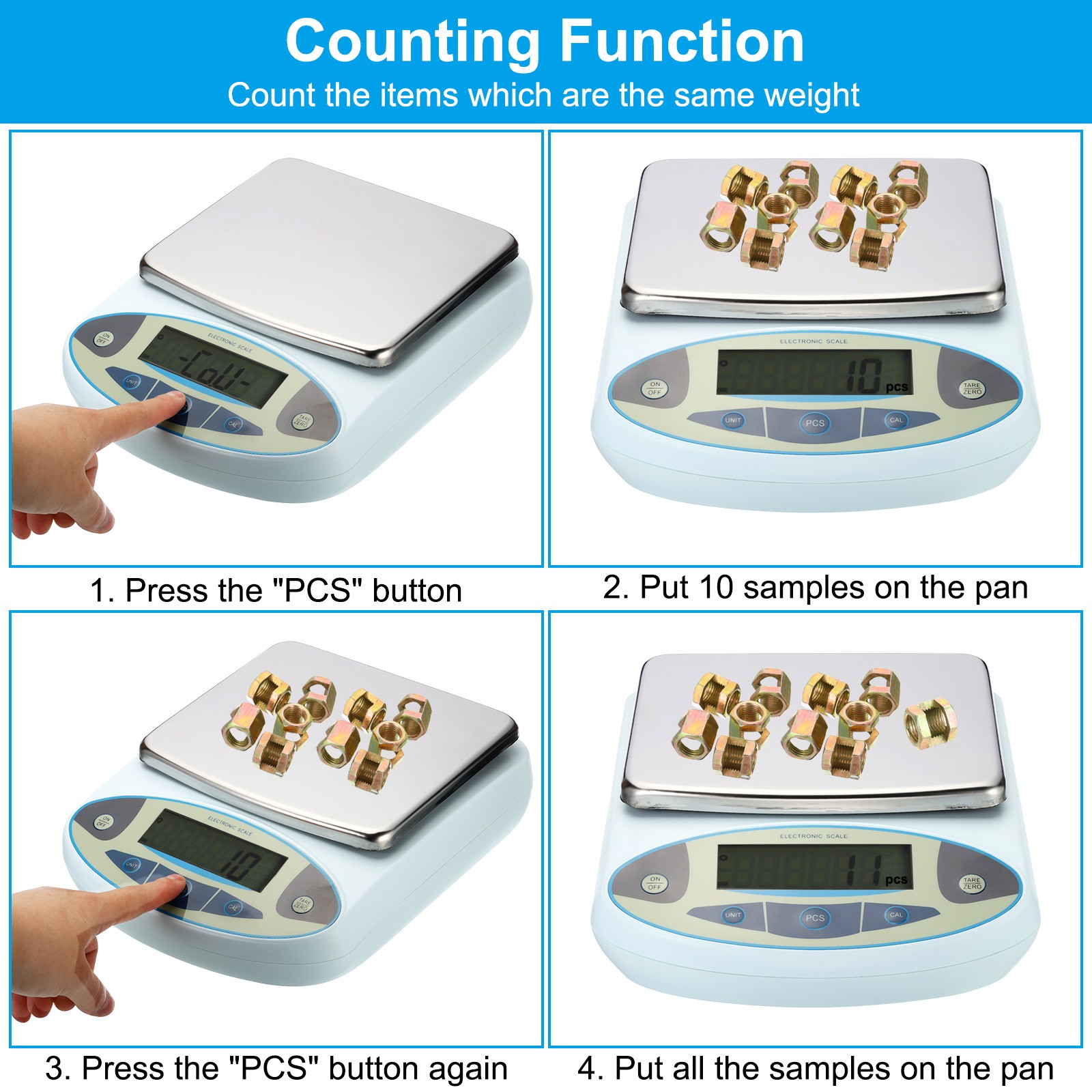 Lab Scale 5000g x 0.01g High Precision Electronic Analytical Balance Sensitive