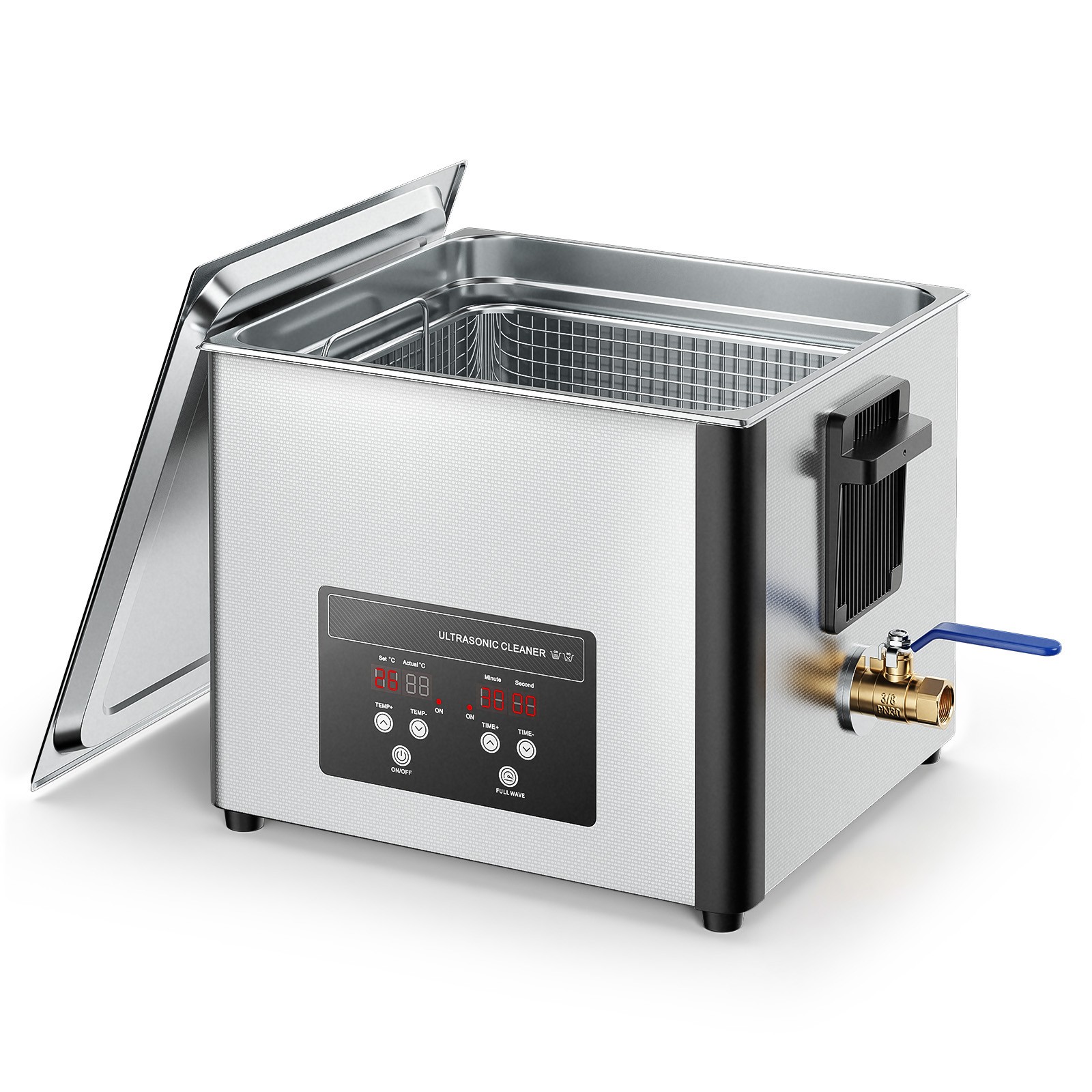 Uimoso 15L Ultrasonic Cleaner with Digital Timer & Heater Jewelry Cleaner 240W