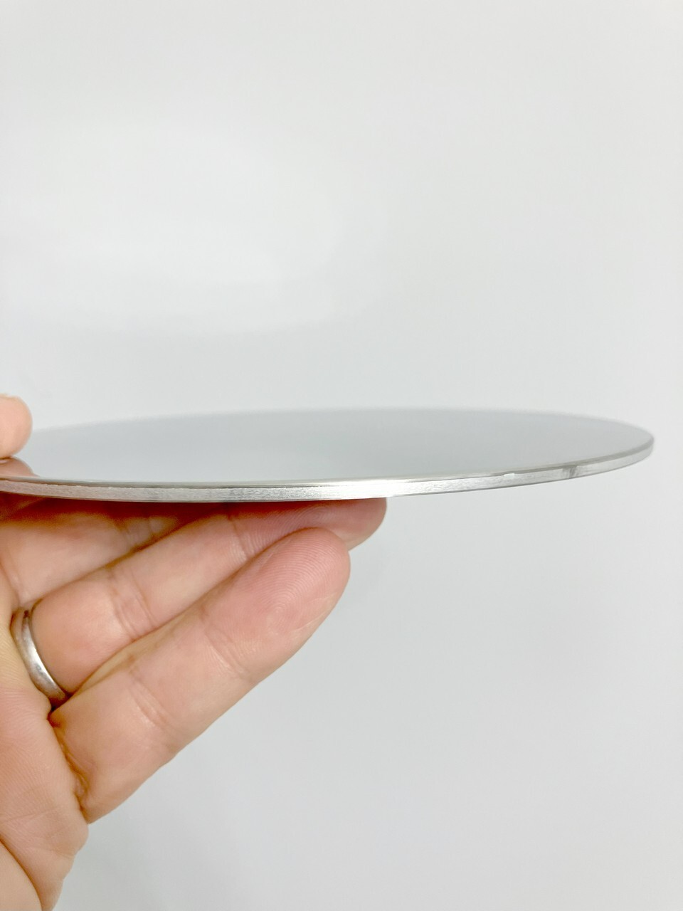 Stainless Steel + Aluminum Clad Disc Plate Blank 3mm Thick 155.6mm (6.12″) Dia