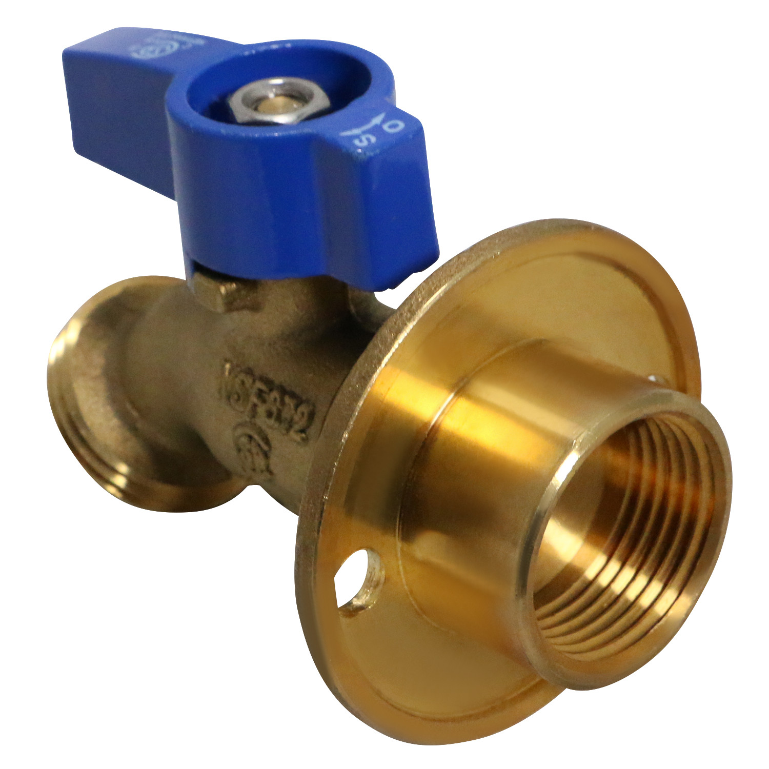 10 Pcs XFITTING 3/4″ FPT x 3/4″ GHT 1/4 Turn Hose Bibbs with Flange