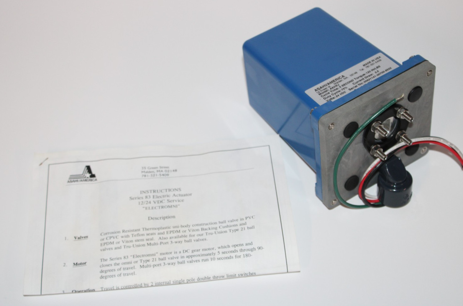 BRAND NEW IN BOX Asahi America Actuator A83WJ