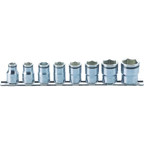 Ko-Ken 3/8 9.5mm SQ. Nut Grip Socket Rail Set 8pcs RS3450M/8 Japan Yamashita