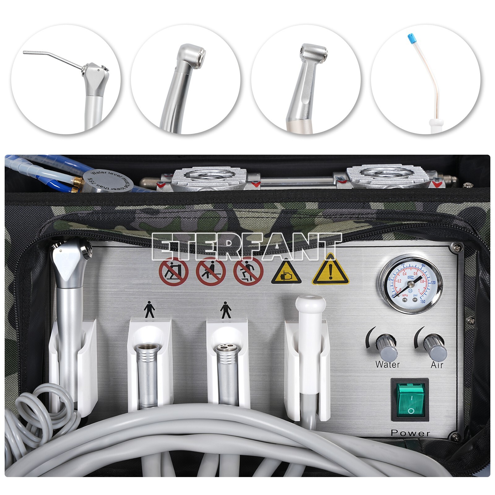 Portable Delivery Unit Bag/Unit+Air Compressor Curing Light Ultrasonic Scales