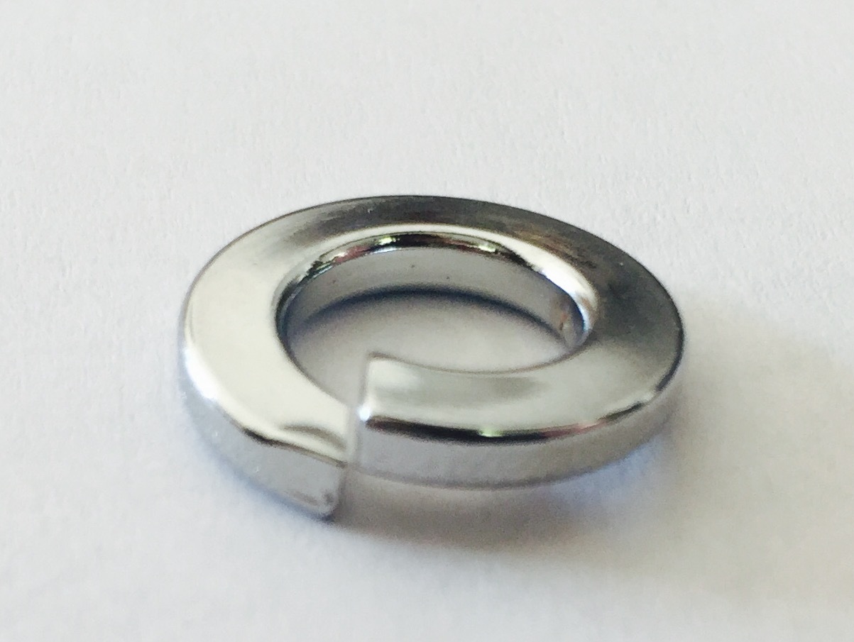 Chrome Lock Washer 1/4 to 3/8 Pack Of One (1) Flat Rate Shipping