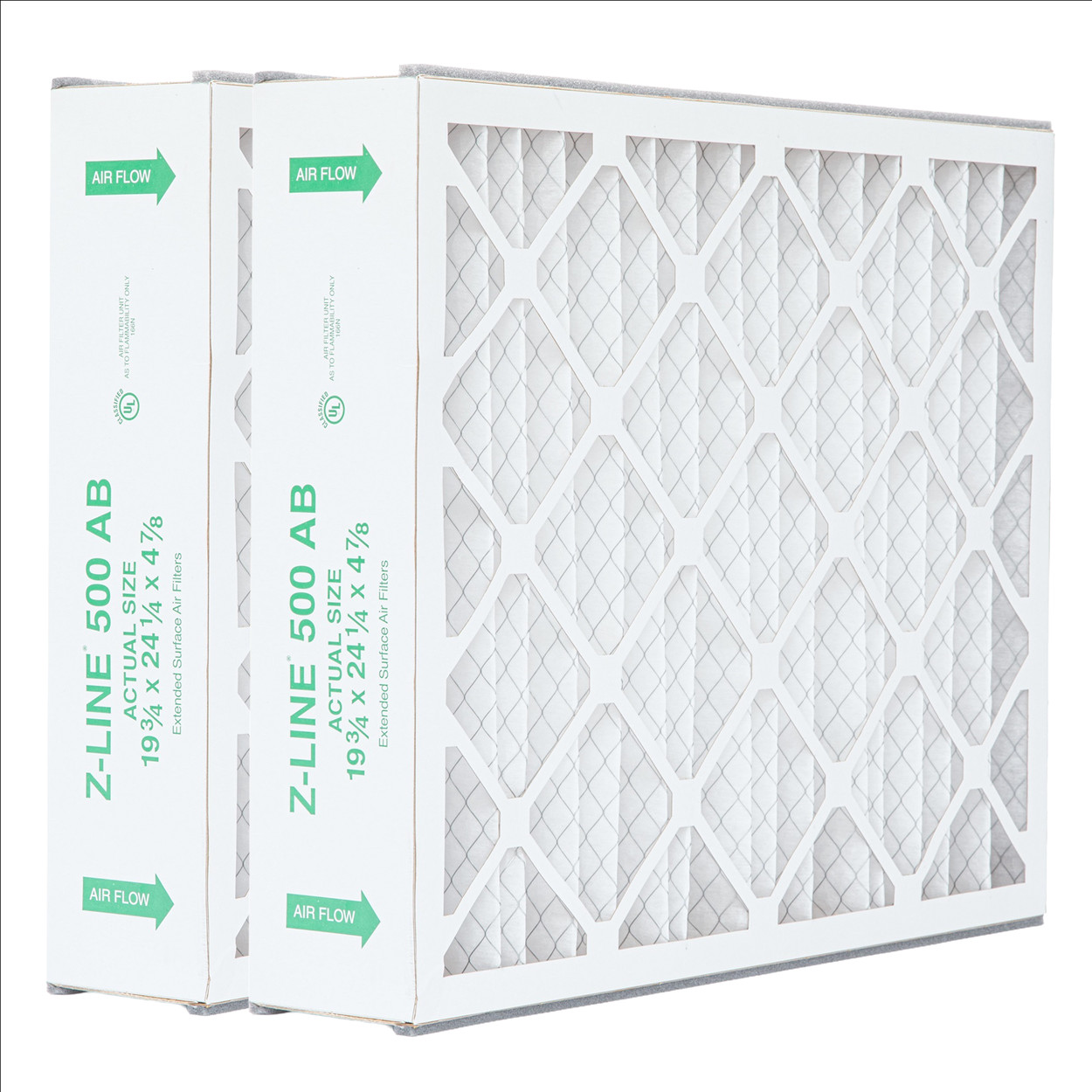 Glasfloss ZL 20x25x5 MERV 10 Fits Trion Air Bear Air Filters. 2 Pack