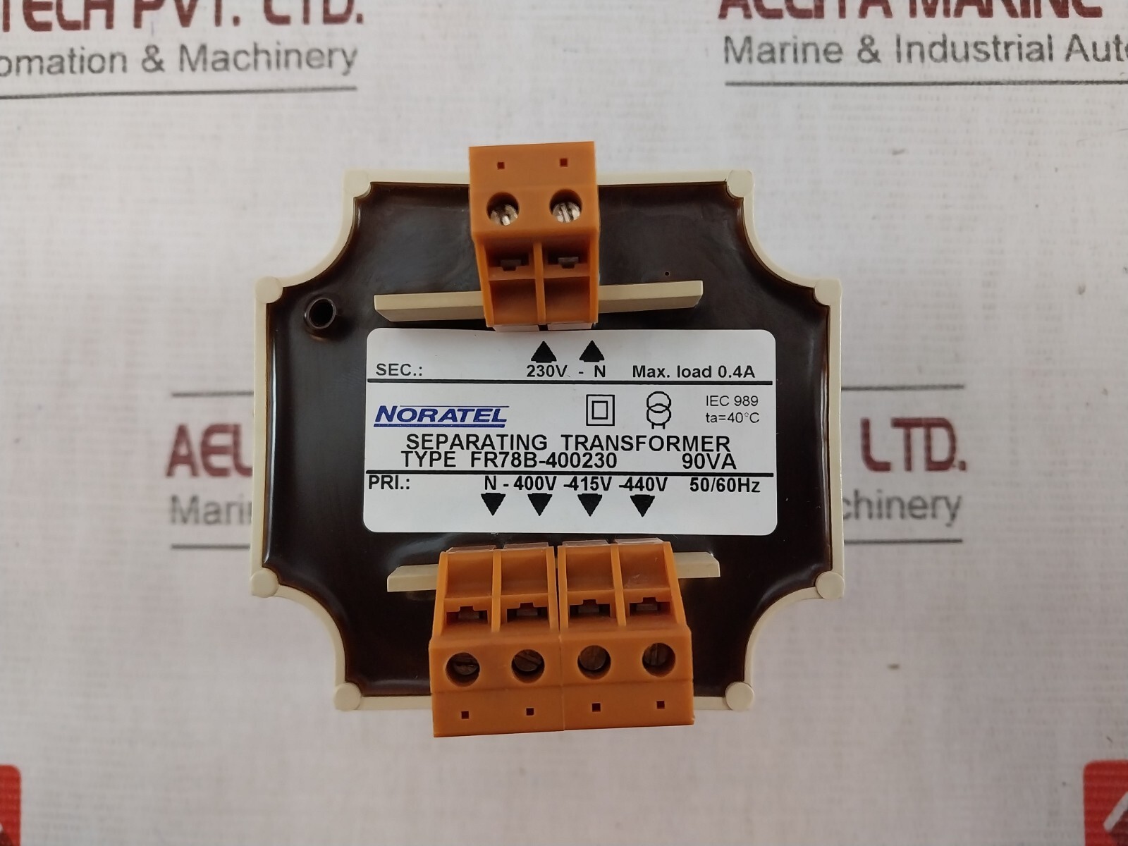 NORATEL FR78B-400230 Isolating Transformer 90VA 0.4A N-400V-415V-440V