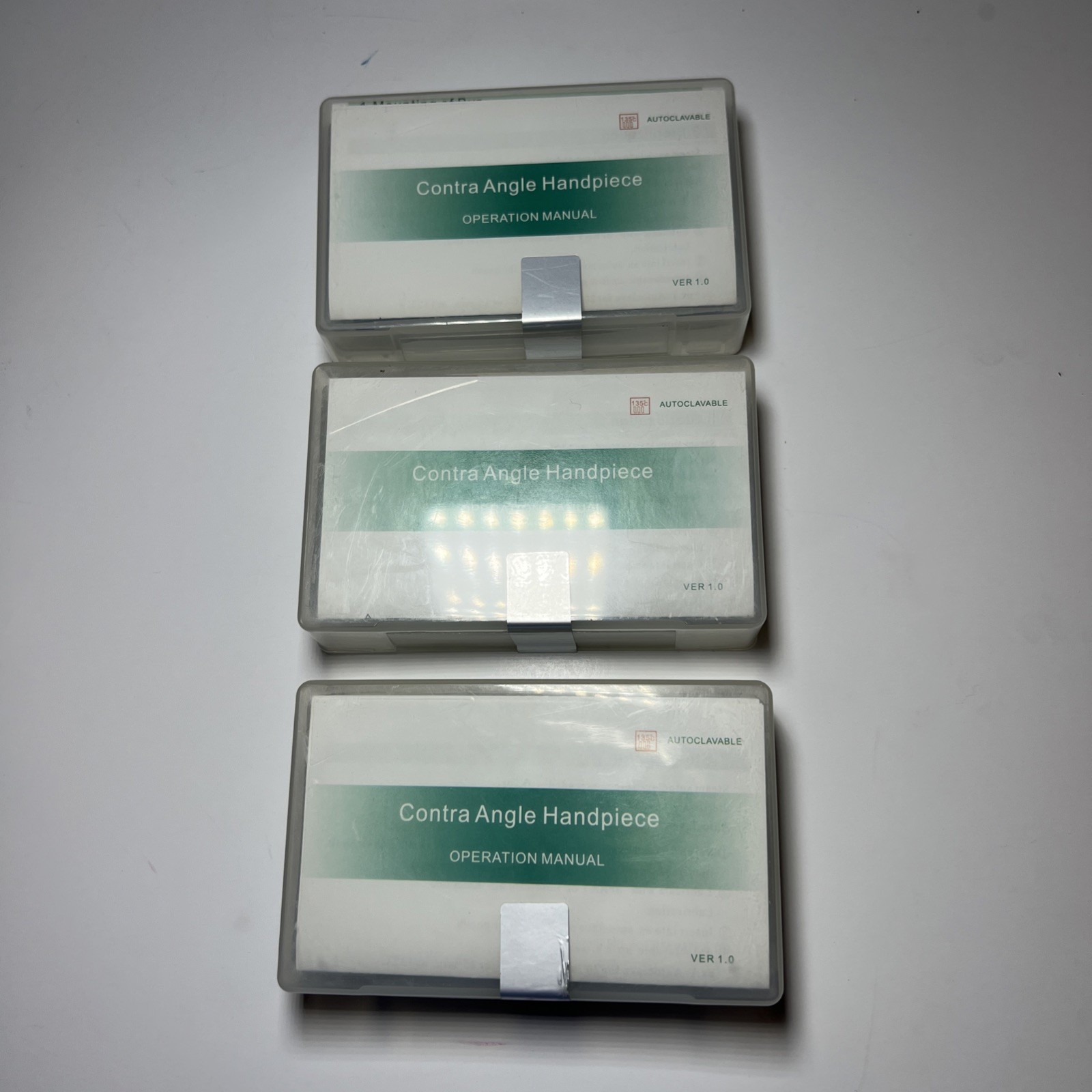 Dental Low Slow Speed Handpiece Contra Angle Push Button Fit E-Type Motors