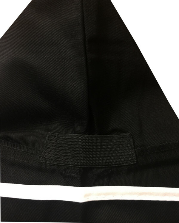 Popular Black and White Trim Adjustable Garrison Chef Hat, Chef Garrison Hat NEW