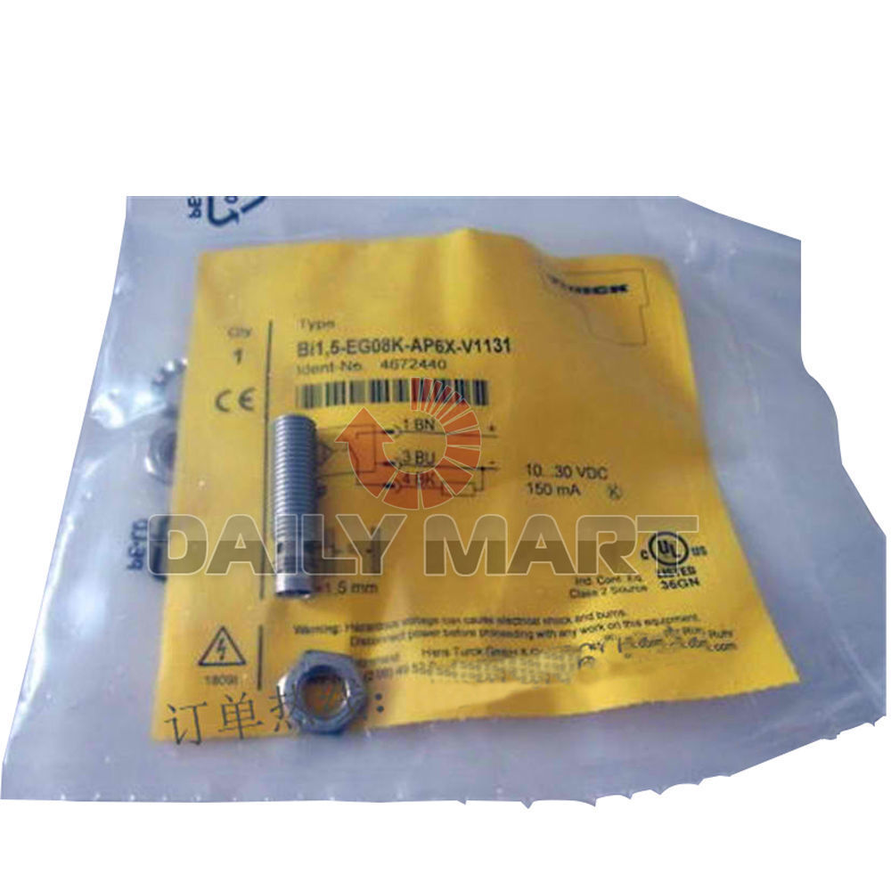 TURCK BI1.5-EG08K-AP6X-V1131 3 Wire DC NPN Embeddable Short Barrel Sensor Switch
