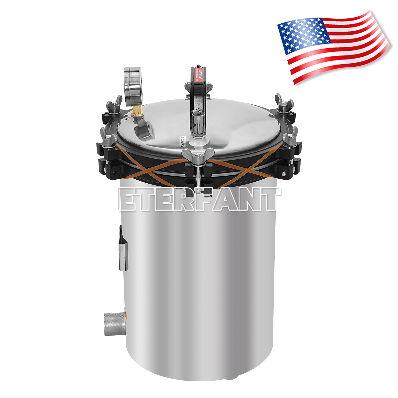 ETERFANT 27L Dental Medical UV Sterilizer/24L Steam Sterilizer Electric Heating