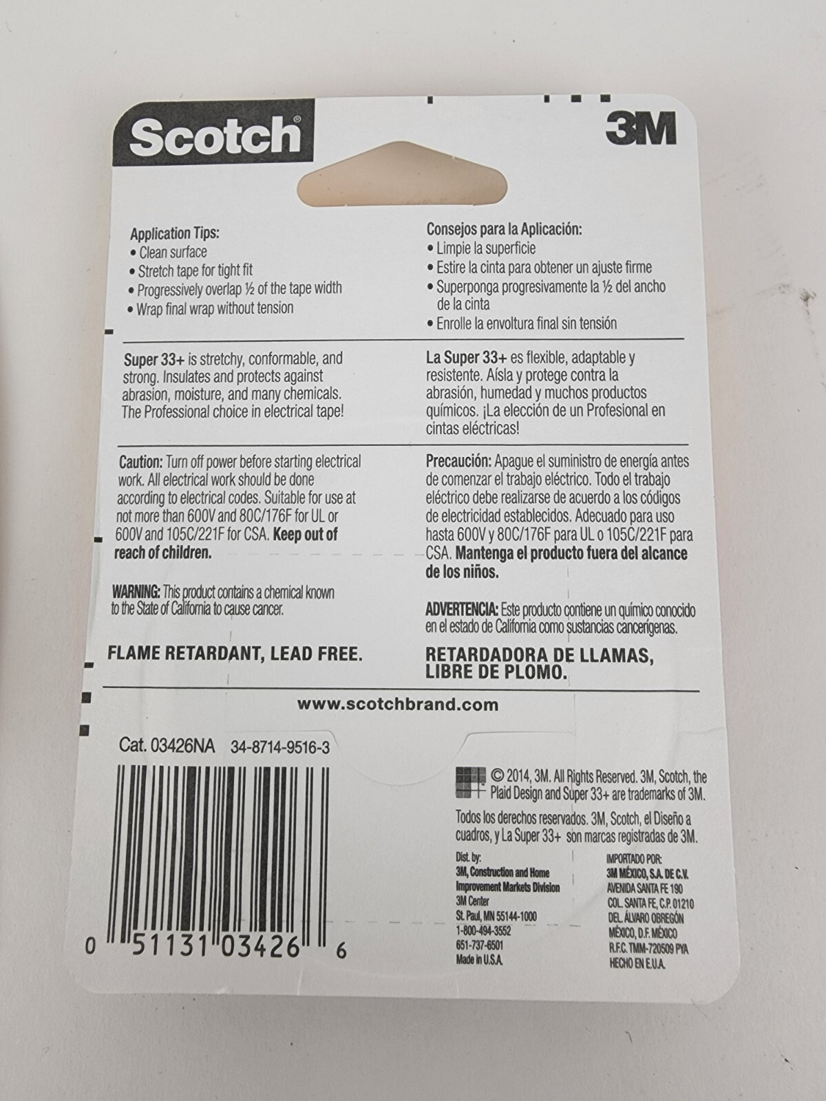 2 Scotch Super 33 Plus Vinyl Plastic Electrical Tape Black 3M 3/4″ x 37.5′ 7mil