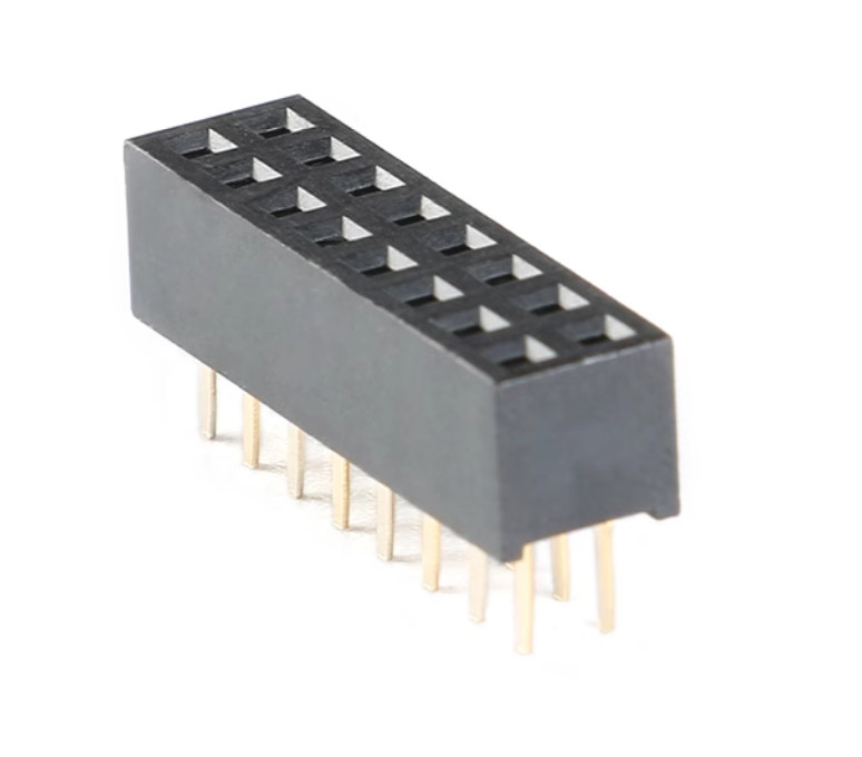 Straight Double Row 2mm Pitch 2 x 2/3/4/5/6/7/8-40 Pin Connector Female Header