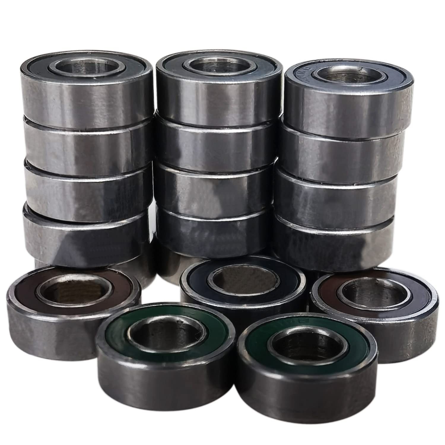 20pcs 5x11x4mm Precision Ball Bearings with Rubber Seals for Smooth Operation