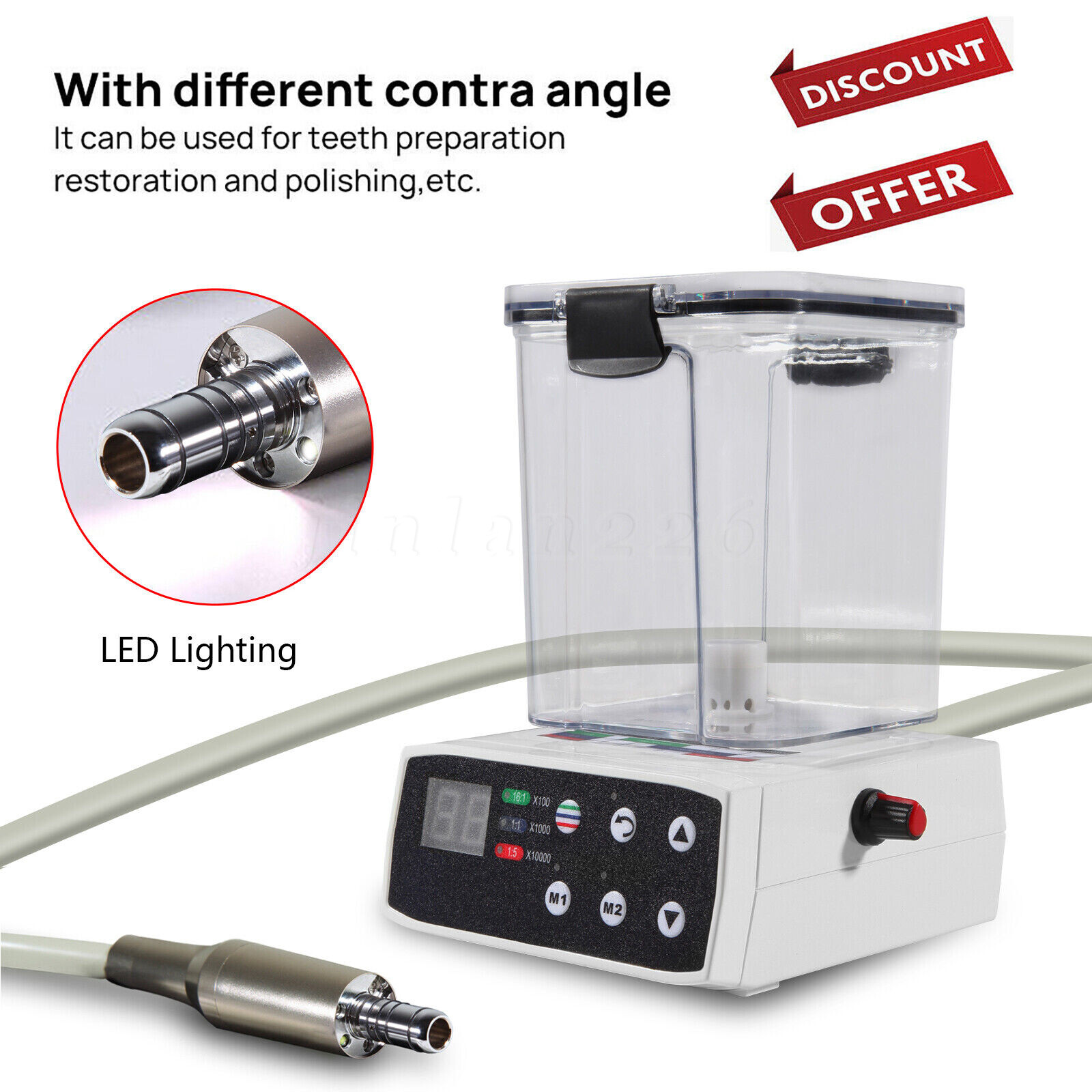 NSK Style Dental Fiber Optic LED E-generator high speed handpiece 4Hole / 2Hole