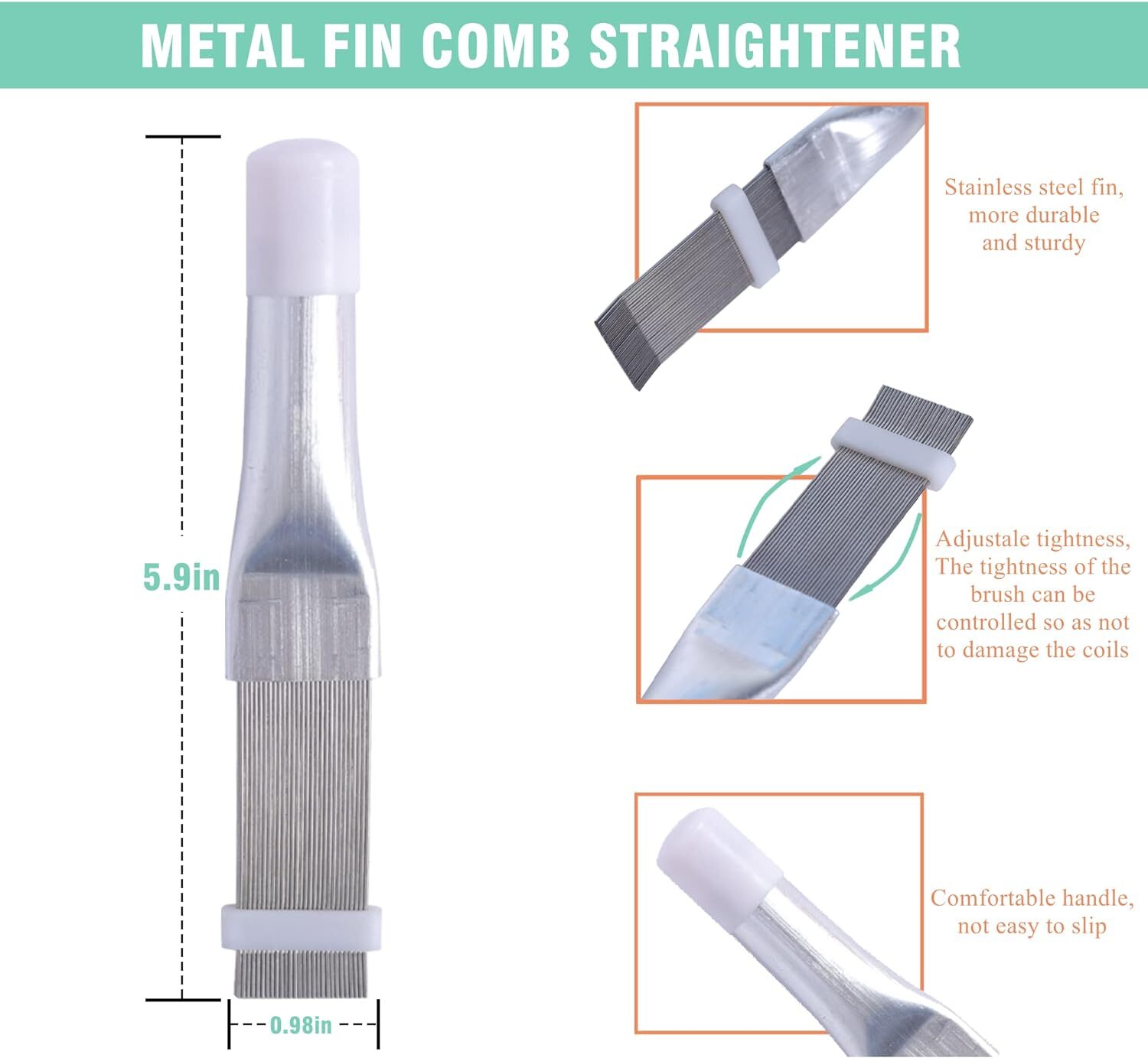 Air Conditioner Fin Comb Condenser&Radiator Fin Straightener Cleaner Repair Tool