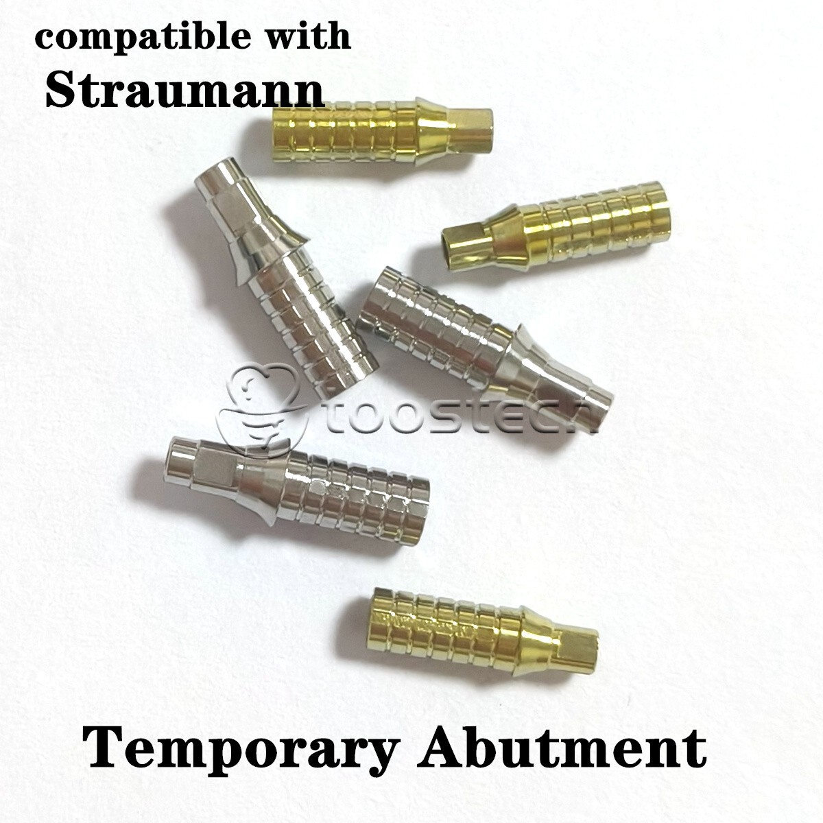 Dental Titanium Temporary abutment compatible with Straumann ITI platform RC NC