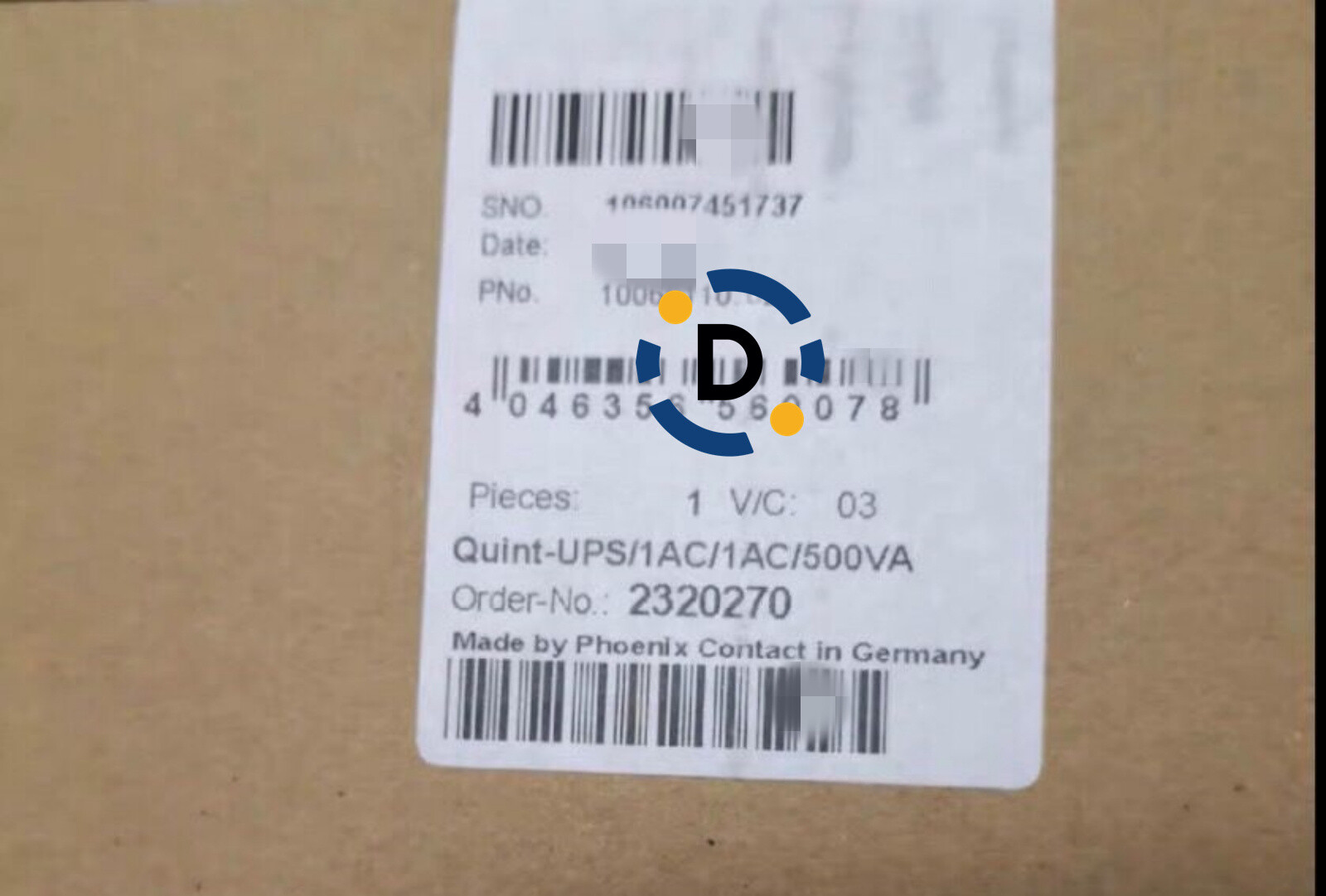New PHOENIX QUINT-UPS/1AC/1AC/500VA 2320270 power supply