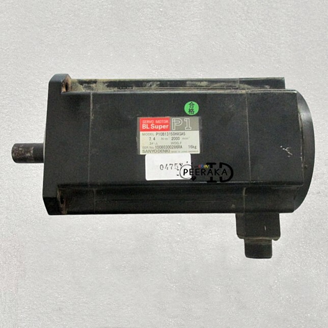 P10B13150HXSA5 , SANYO DENKI Servo Motor 1.5kW , 2,000r/min, Test before ship.