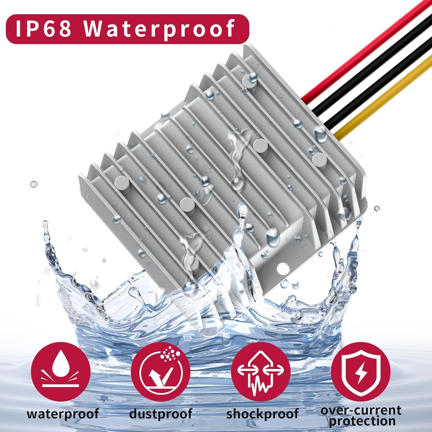 DC to DC Voltage Regulator Step Down/Up Buck Boost Power Converter Waterproof