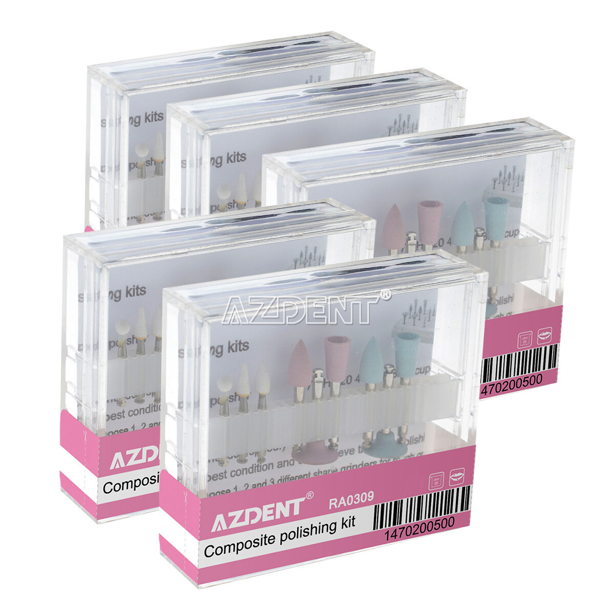 Kit de pulido compuesto de fresa dental RA 0309 para pieza de mano de baja veloc