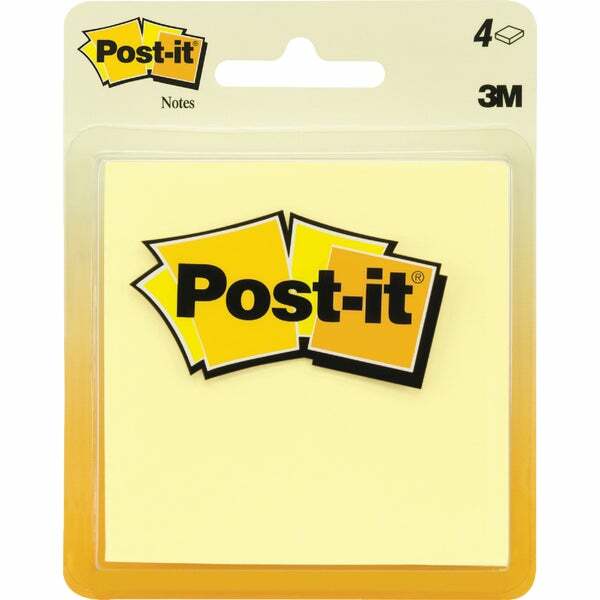 (6)-Post-It 2-7/8 In. X 2-7/8 In. Yellow Self-Stick Note Pad (4-Pack)