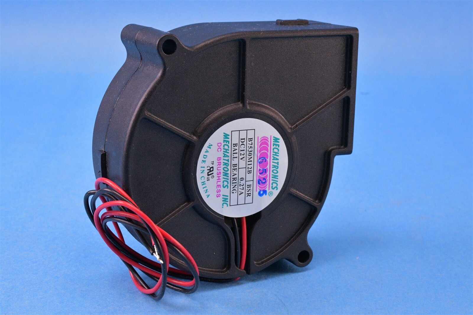 Mechatronics Blower Fan 12VDC Square Rounded – 76mm L x 76mm H Ball 10.6