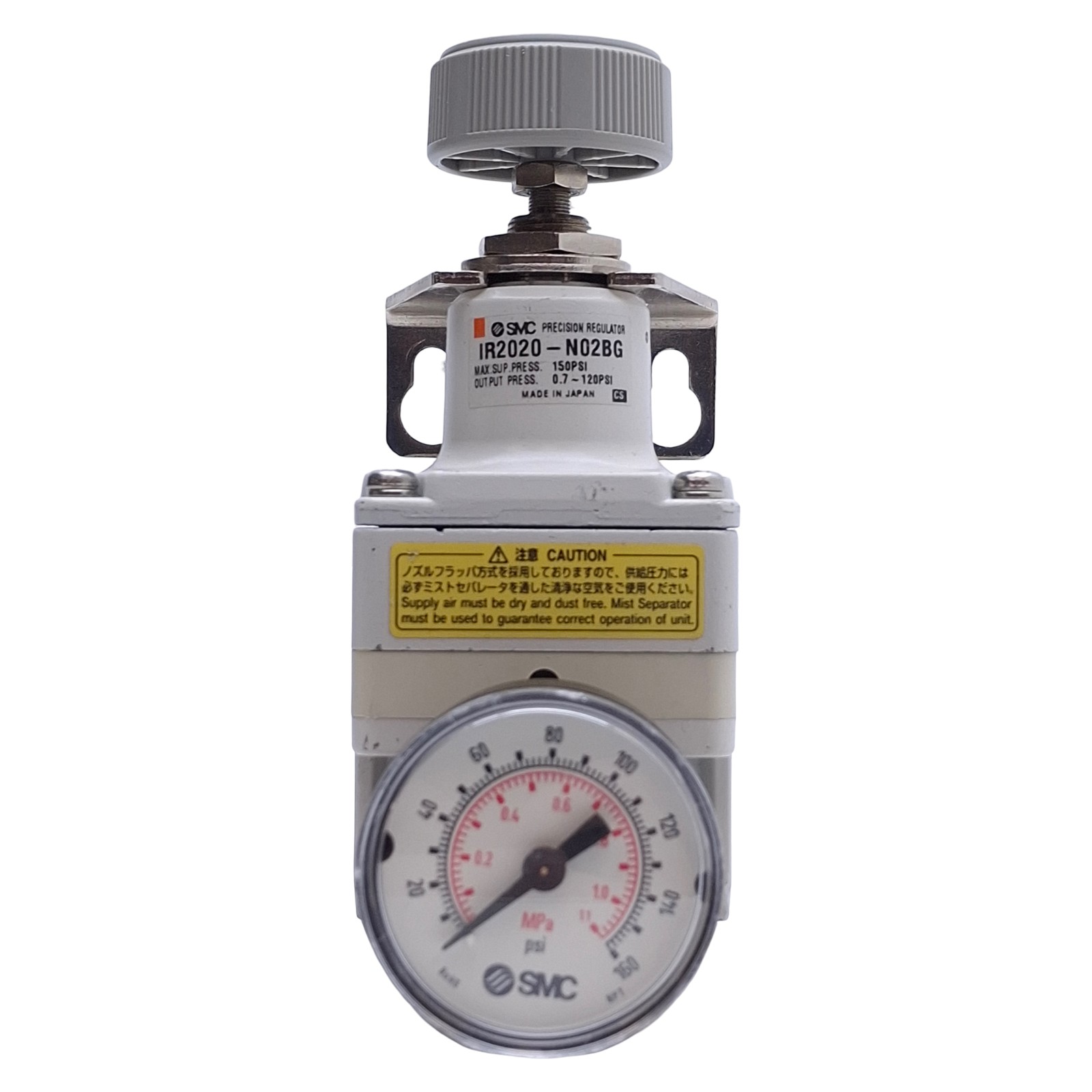 SMC IR2020-N02BG Precision Regulator 0.01-0.8MPa Range, 1/4″ NPT, 150psi Max