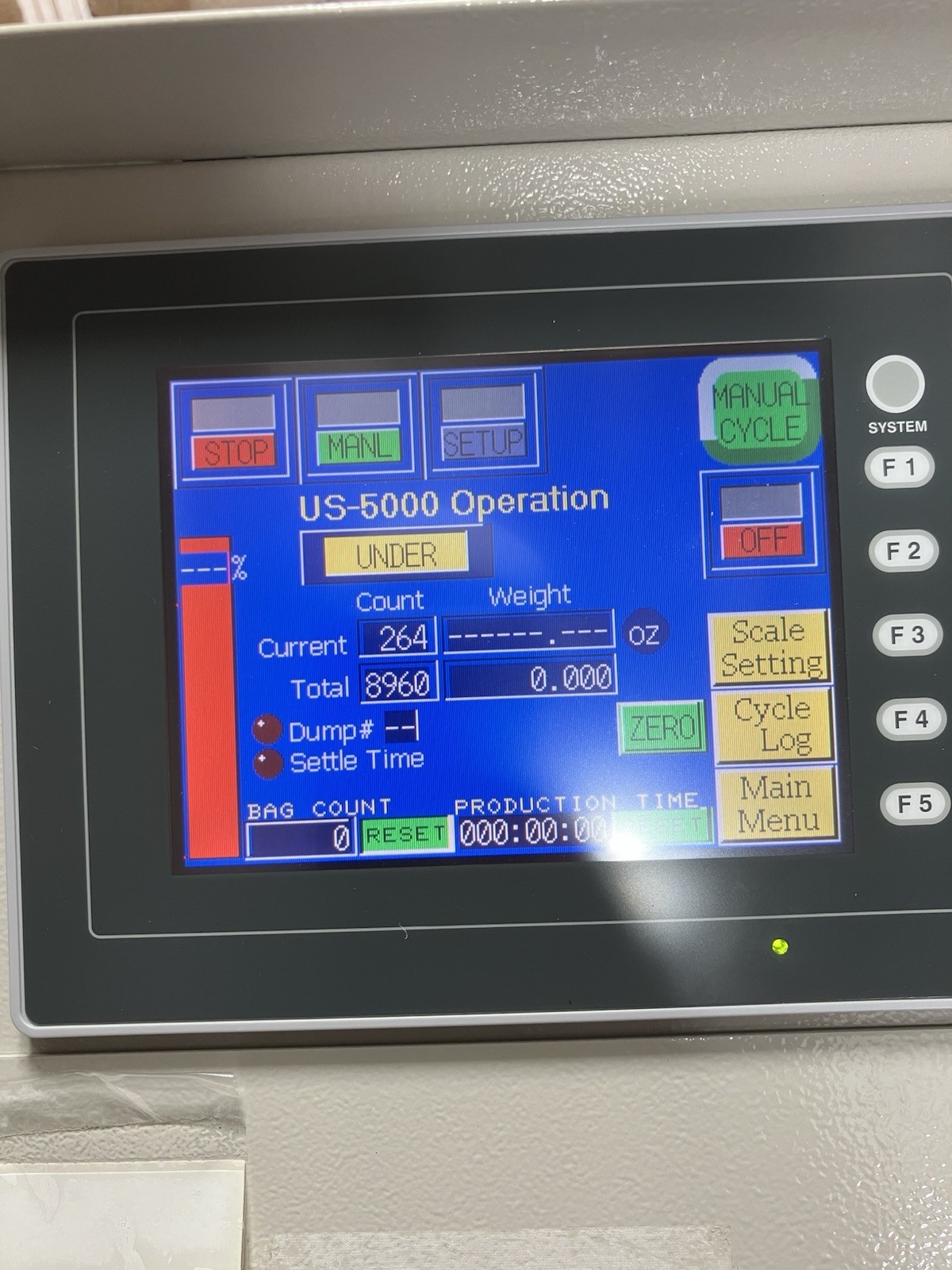 Advanced Poly-Packaging US-5000 Counting Scale, With Auto Tipper See Description