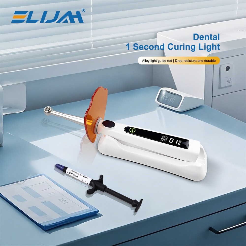 Dental Cordless 1S LED Light Cure Lamp Metal Head LED Curing Light 360° 4 Modes