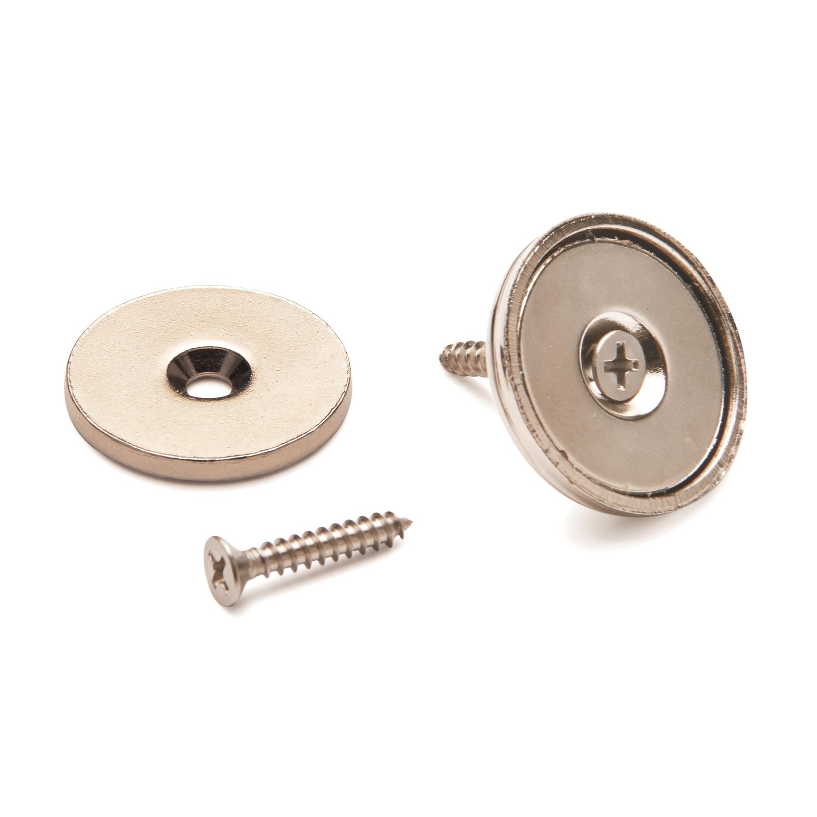 HIGHPOINT Stainless Steel Magnetic Latch – 1″ Dia – 40 Pounds Holding Strength